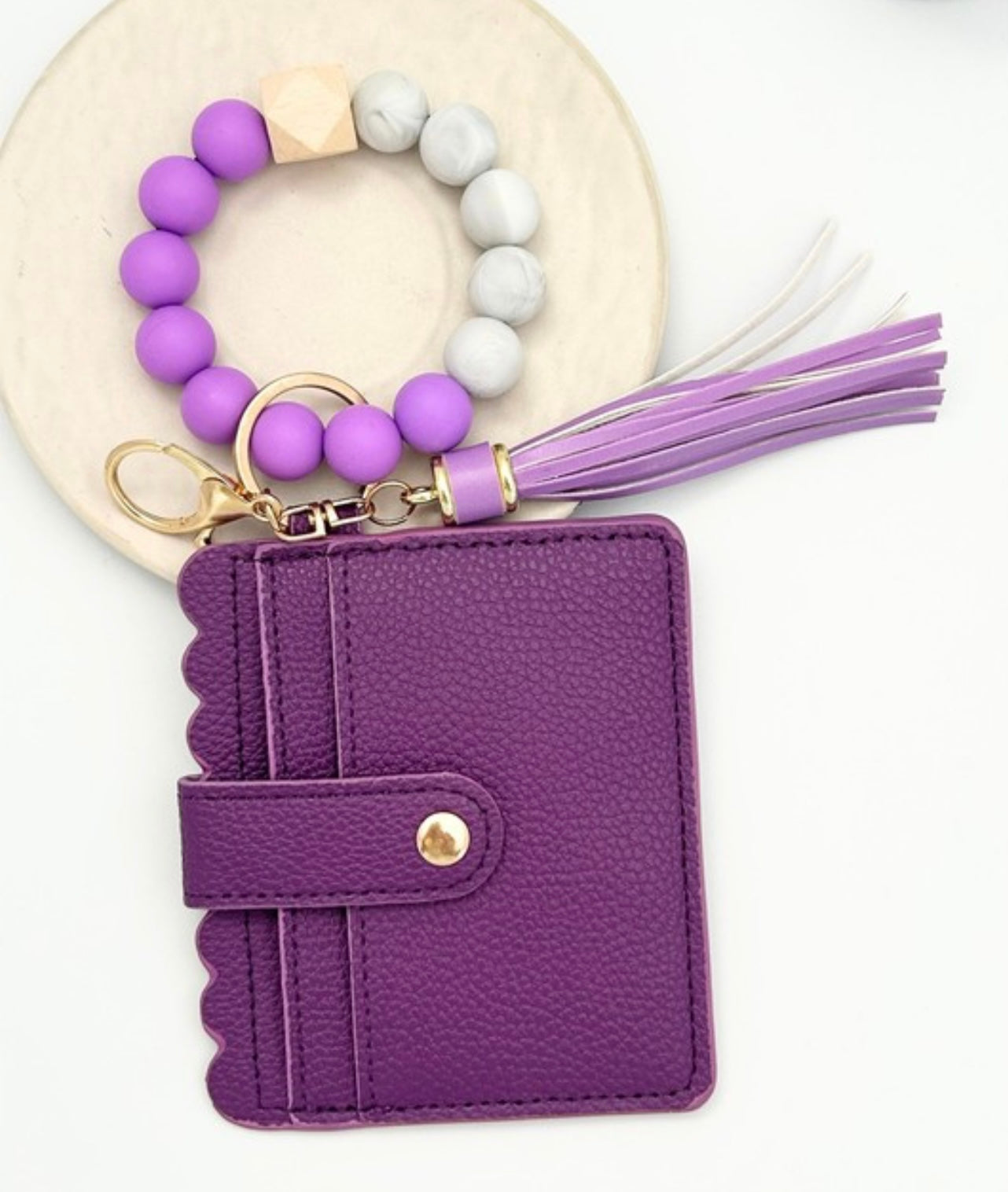 Beaded Keychain Wallet