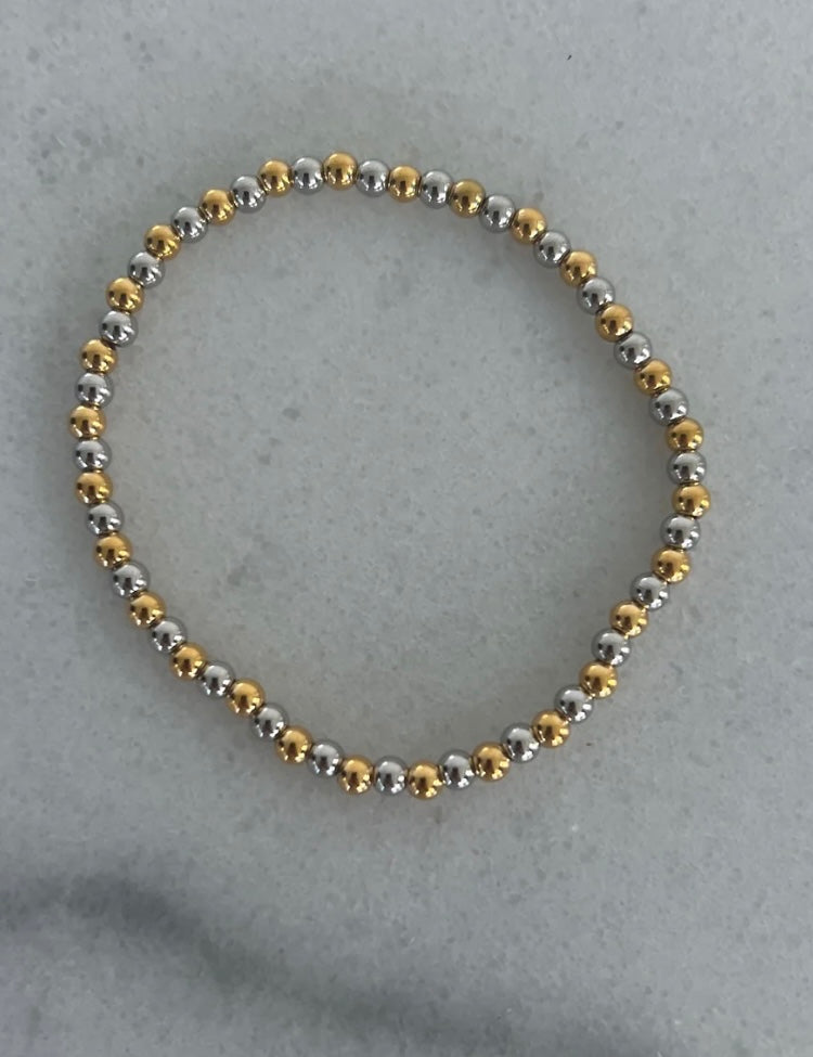 Two Toned Beaded Bracelet