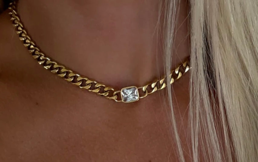 Chain w/Diamond Pend