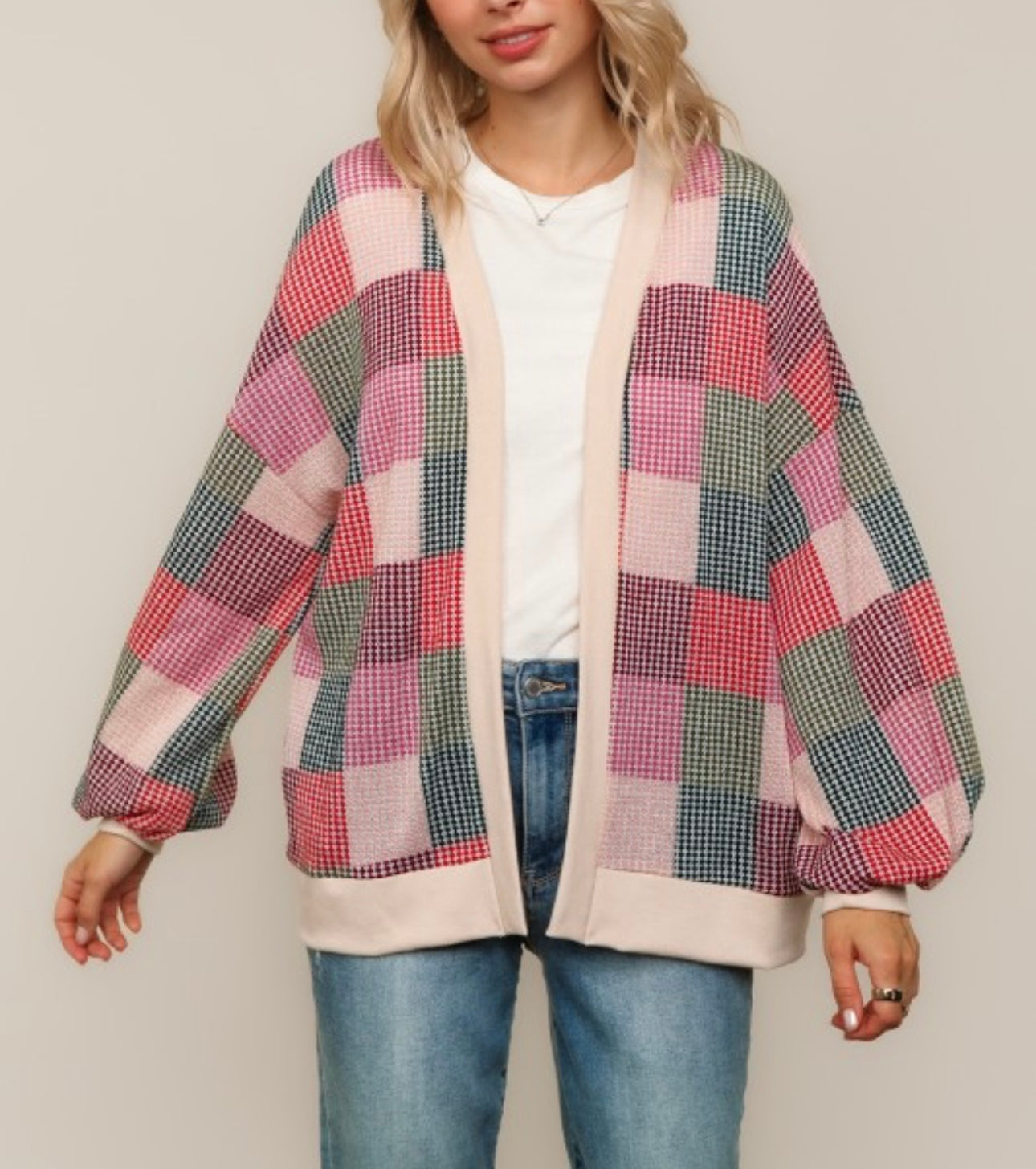 Color Block Cardigan