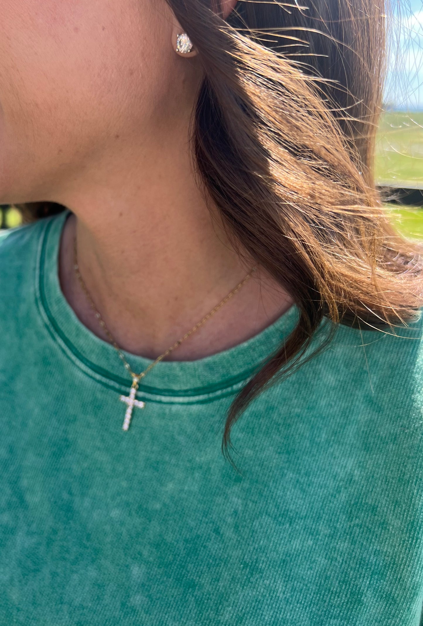 Sparkle Cross Necklace