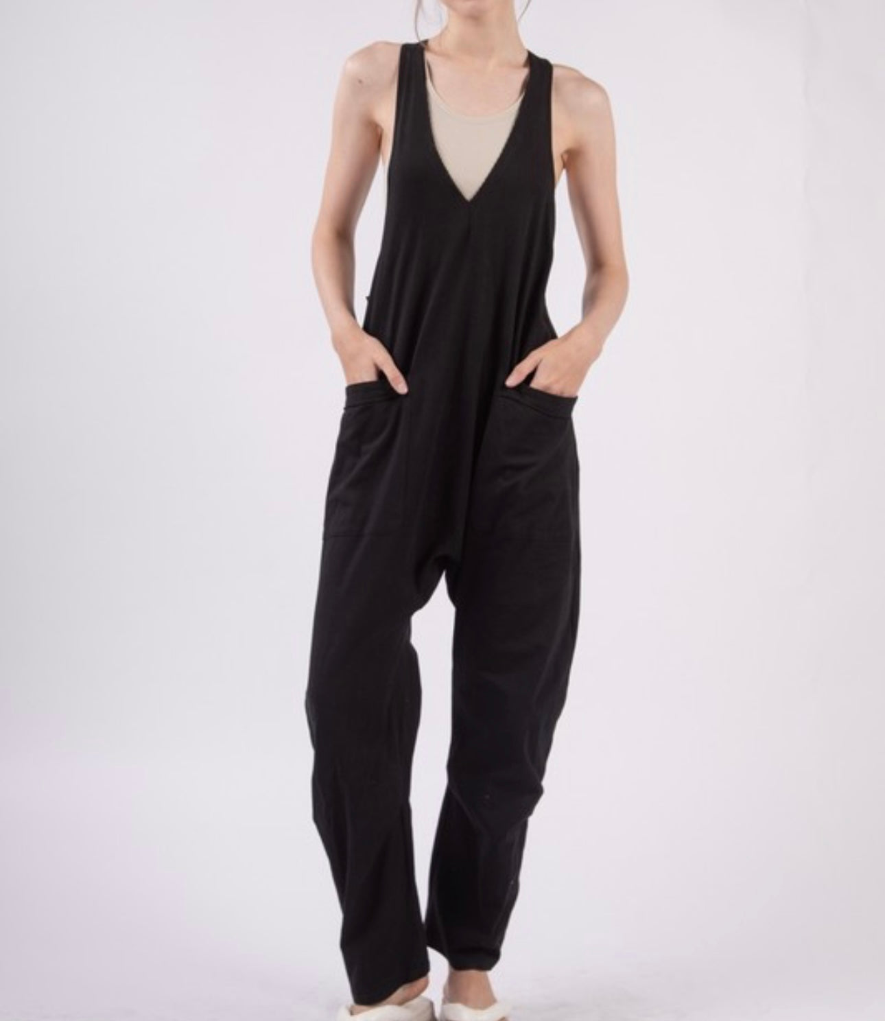 V-Neck Jumpsuit