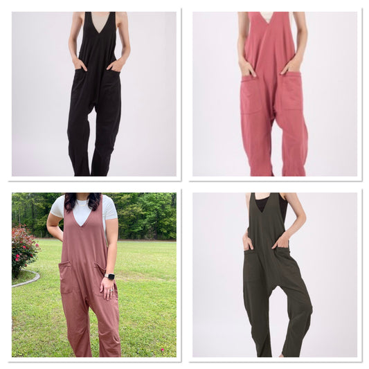 V-Neck Jumpsuit