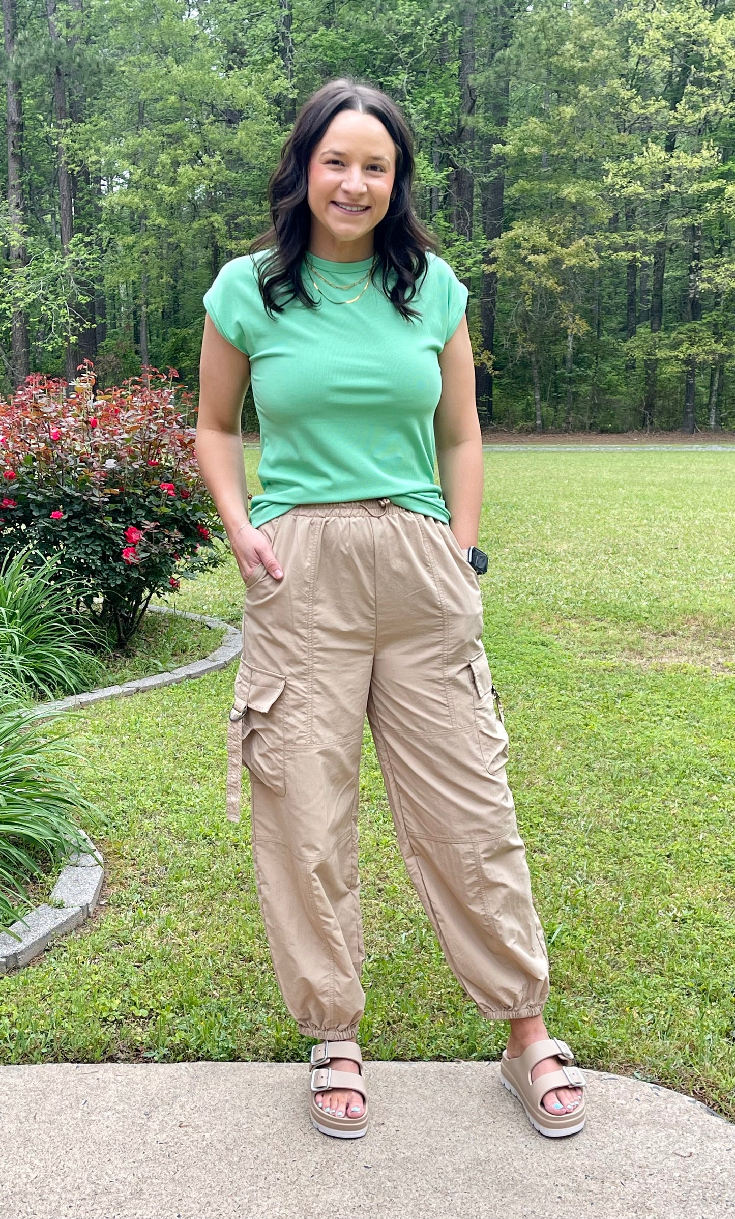 Taupe Cargo Pants