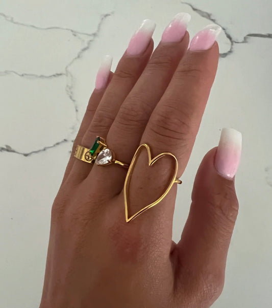 Gold Heart Ring