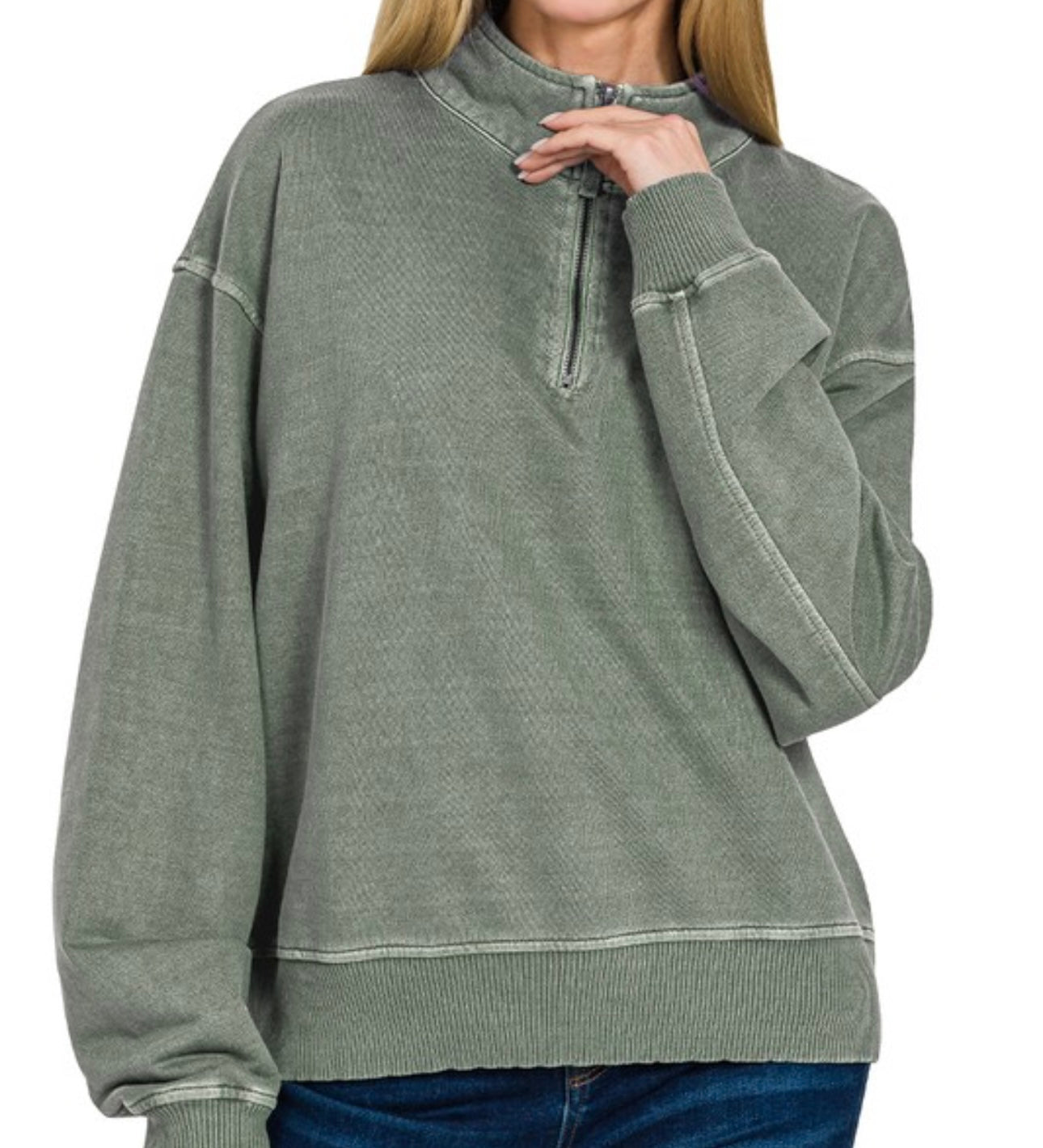 French Terry Half Zip