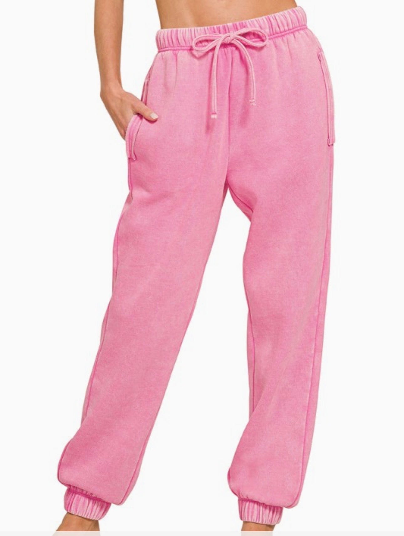 Acid Wash Fleece Sweatpants