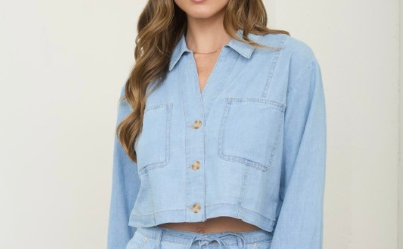 Denim Crop Top